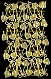 Dresdner Ornamente Herzen, 1-seitig gold (1410)