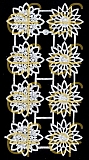 Dresdner Ornamente Rosette, 2-seitig silber (1415-5)