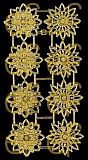 Dresdner Ornamente Rosette, 2-seitig gold (1415)