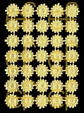 Dresdner Ornamente Margeriten (klein), 1-seitig gold (1419)