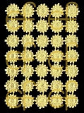 Dresdner Ornamente Margeriten (klein), 1-seitig gold (1419)