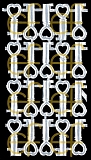 Dresdner Ornamente Schlüssel, 2-seitig silber (1422-5)