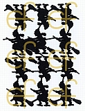 Dresdner Ornamente Hexen, 2-seitig schwarz (1427)