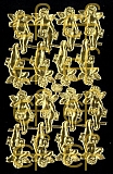 Dresdner Ornamente Engel, 1-seitig gold (1436)