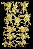 Dresdner Ornamente Engel, 1-seitig gold (1437)