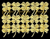 Dresdner Ornamente Kleeblätter, 1-seitig gold (1443)