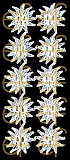Dresdner Ornamente Edelweiss, 1-seitig silber (1449-5)