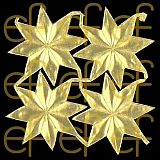 Dresdner Ornamente Sterne, 1-seitig gold (1454)