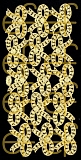 Dresdner Ornamente Schleifen, 1-seitig gold (1457)