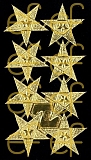 Dresdner Ornamente Sterne, 1-seitig gold (1465)