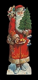10 Lebkuchenbilder Weihnachtsmann mit Obstteller 7,5 cm