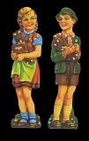 5 Paar Lebkuchenbilder Hänsel und Gretel (blond) 16,5 cm