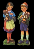 5 Paar Lebkuchenbilder Hänsel und Gretel (brünett) 16,5 cm