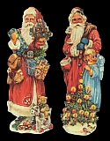 5 Paar Lebkuchenbilder Weihnachtsmänner (7814) 11,5 cm